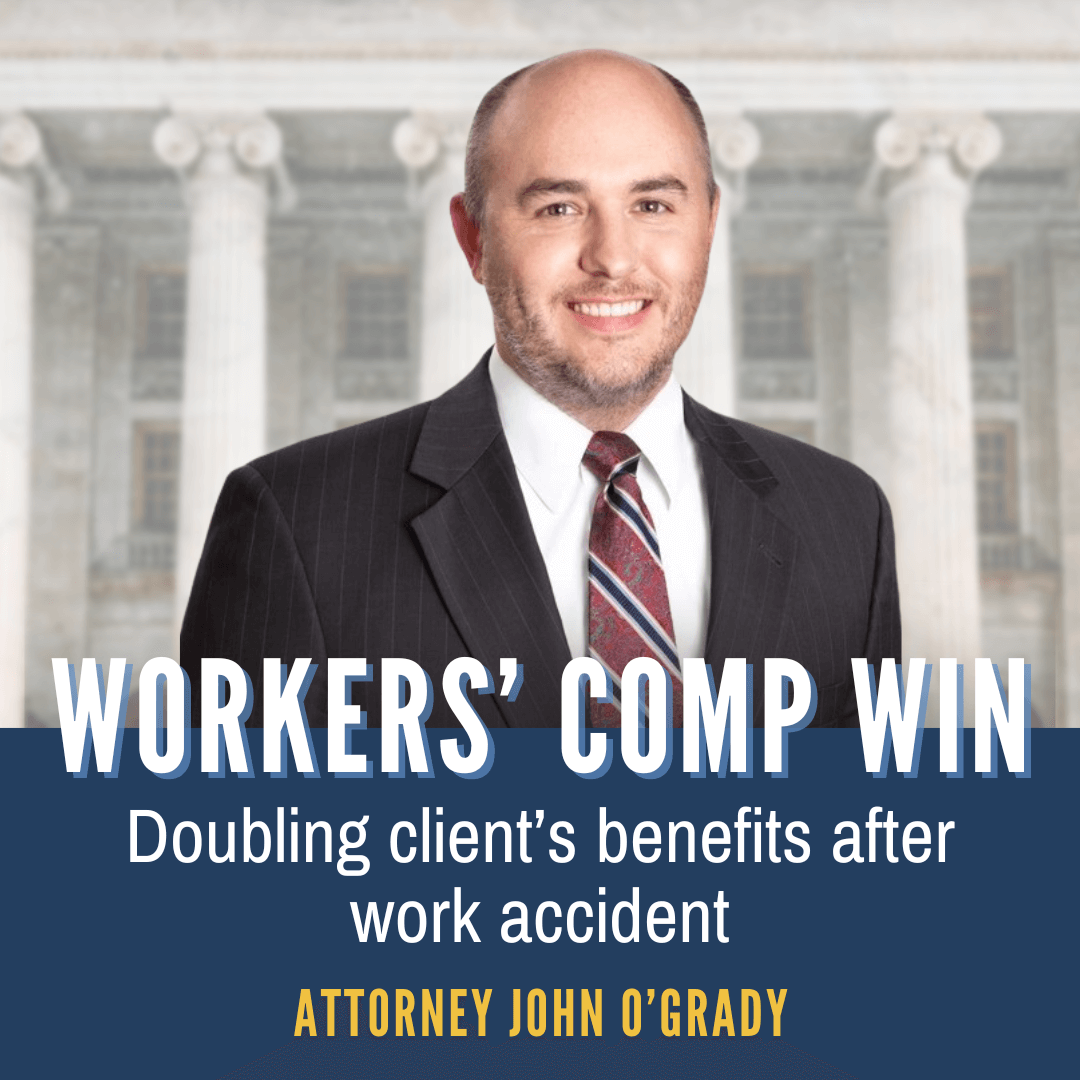 John O'Grady worker's compensation win